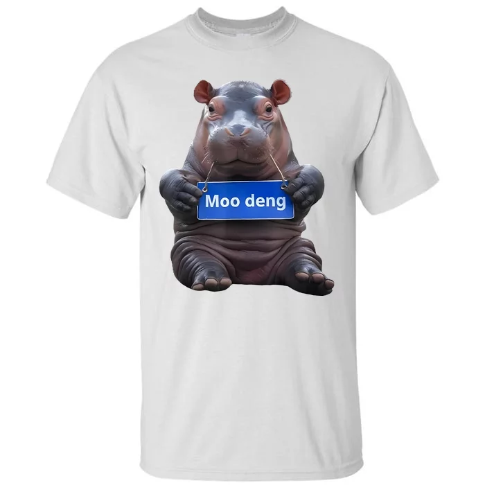 Cute Baby Pygmy Hippo Moo Deng Tall T-Shirt