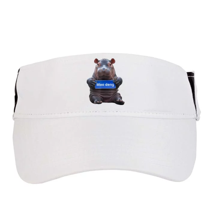 Cute Baby Pygmy Hippo Moo Deng Adult Drive Performance Visor