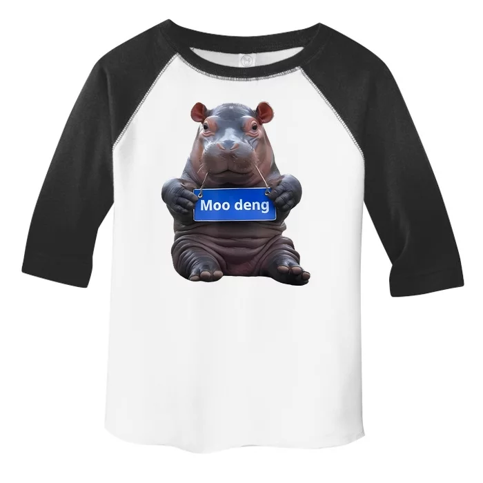 Cute Baby Pygmy Hippo Moo Deng Toddler Fine Jersey T-Shirt