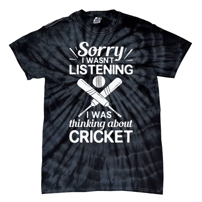 Cricket Bat Player Coach Ball Team Cricketer Wicket Tie-Dye T-Shirt