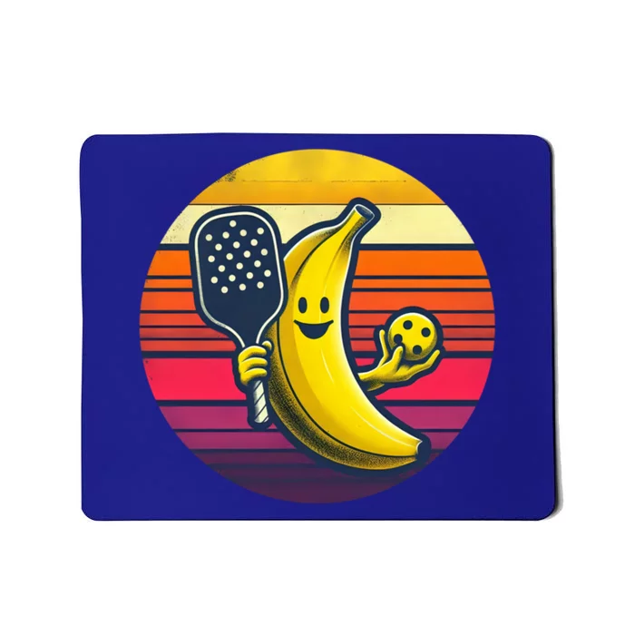 Cute Banana Playing Pickleball Funny Player Paddleball Cute Gift Mousepad