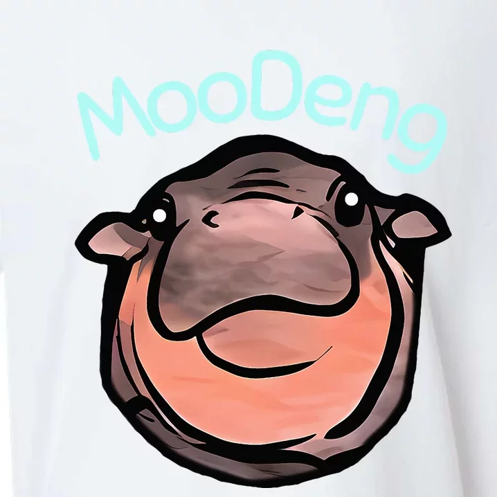 Cute Baby Pygmy Hippo Moodeng Sueded Cloud Jersey T-Shirt