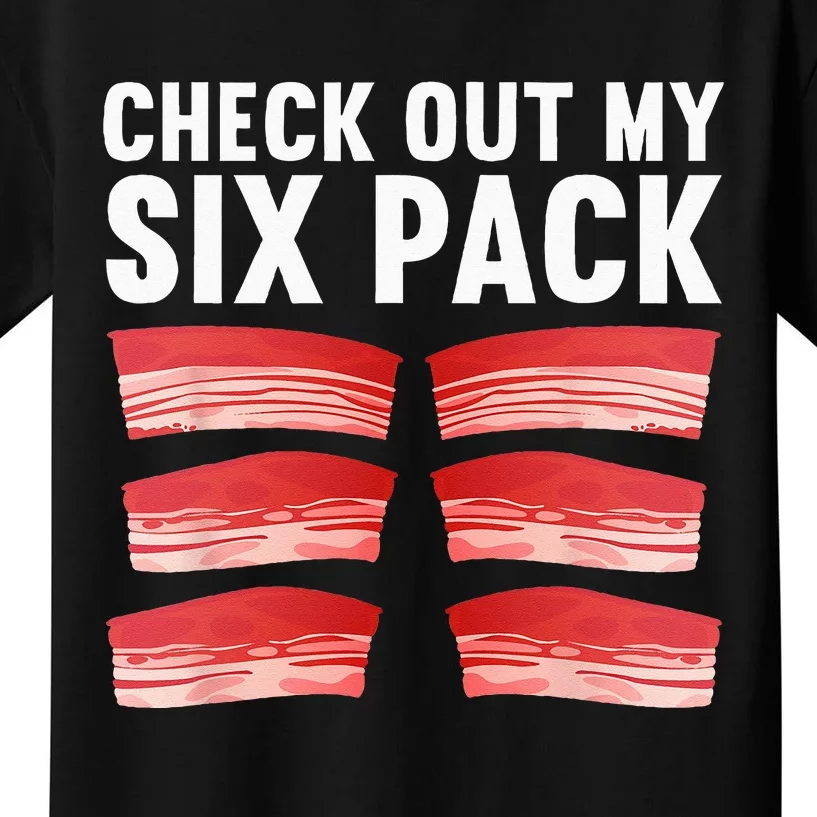 Cool Bacon Pork Food Meat Lovers Kids T-Shirt