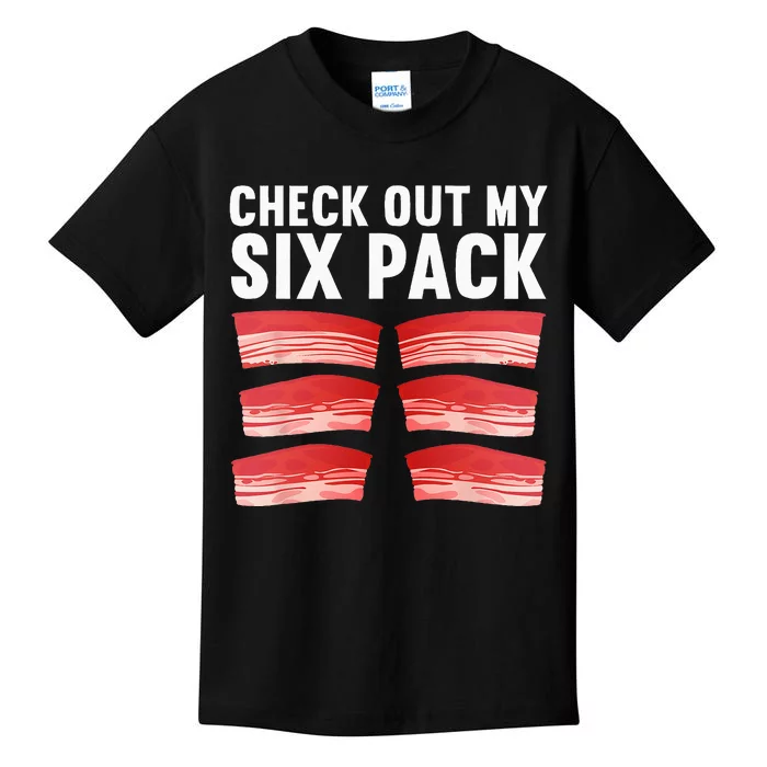 Cool Bacon Pork Food Meat Lovers Kids T-Shirt