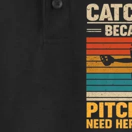 Catcher Because Pitchers Need Heroes Too Dry Zone Grid Performance Polo