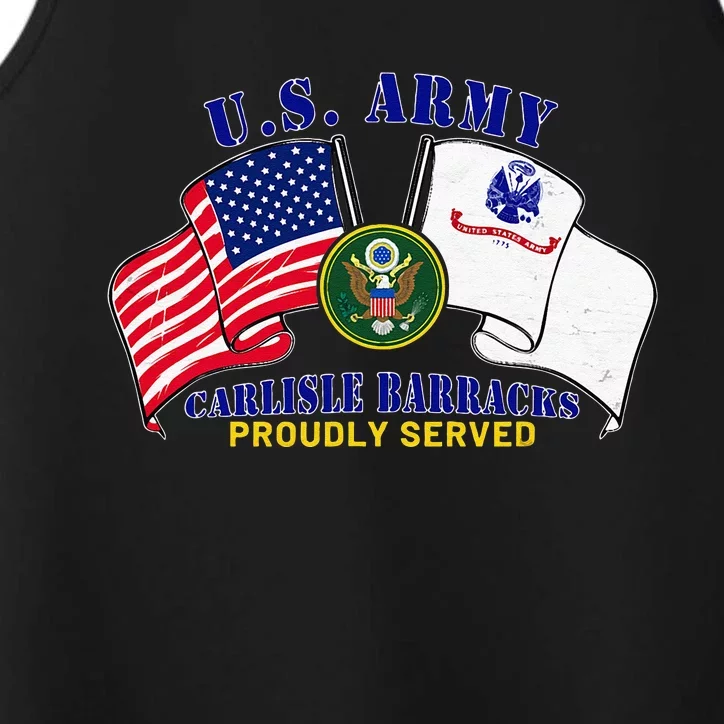 Carlisle Barracks Pennsylvania Pa Army Base American Flag Performance Tank