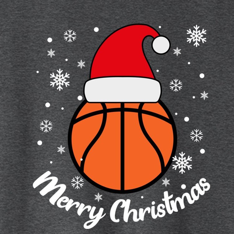 Christmas Basketball Pajamas Basketball Christmas Cute Gift Women's Crop Top Tee