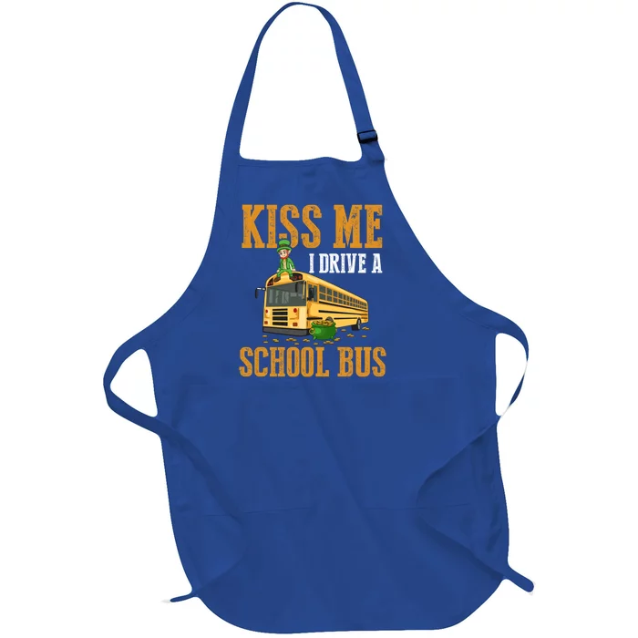 Camping Bus Quote For A Skoolie Driver Funny Gift Full-Length Apron With Pocket