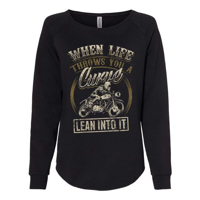 Cool Biker Quote Funny Motorcycle Saying Love Riding Womens California Wash Sweatshirt