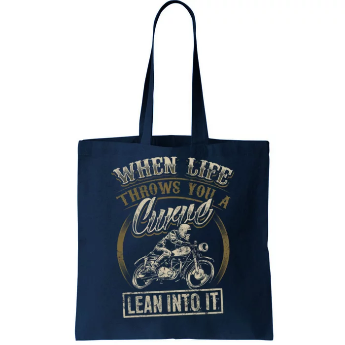 Cool Biker Quote Funny Motorcycle Saying Love Riding Tote Bag