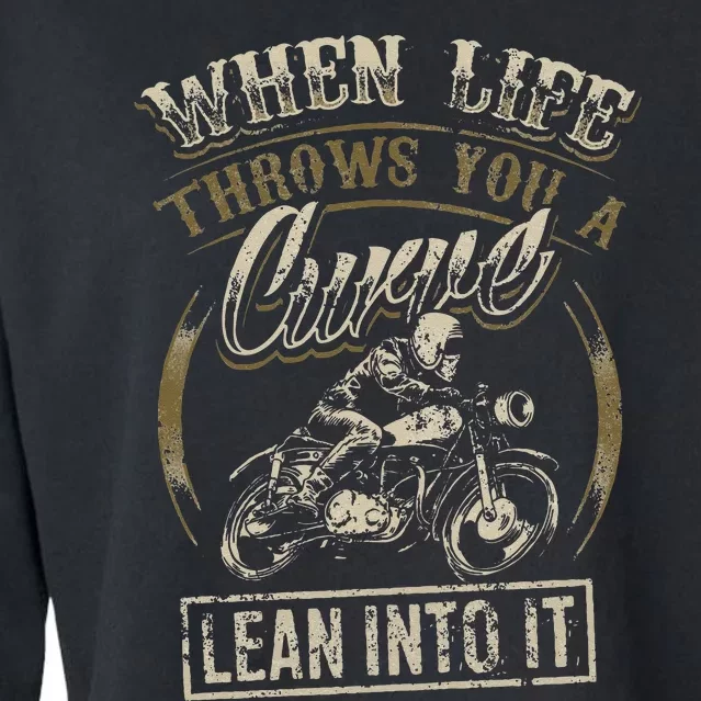 Cool Biker Quote Funny Motorcycle Saying Love Riding Long Sleeve Cropped Pullover Crew