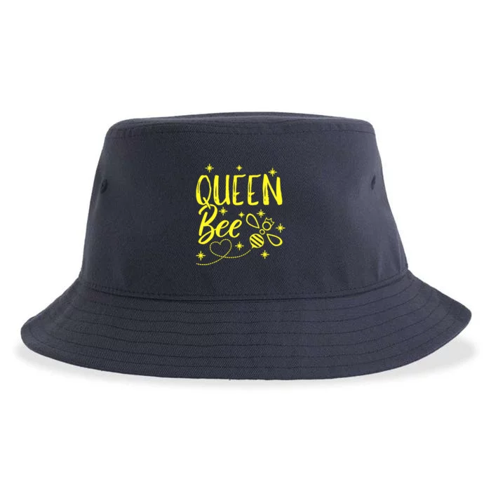 Cute Beekeeper Queen Bee Crown Bee Queen Sustainable Bucket Hat