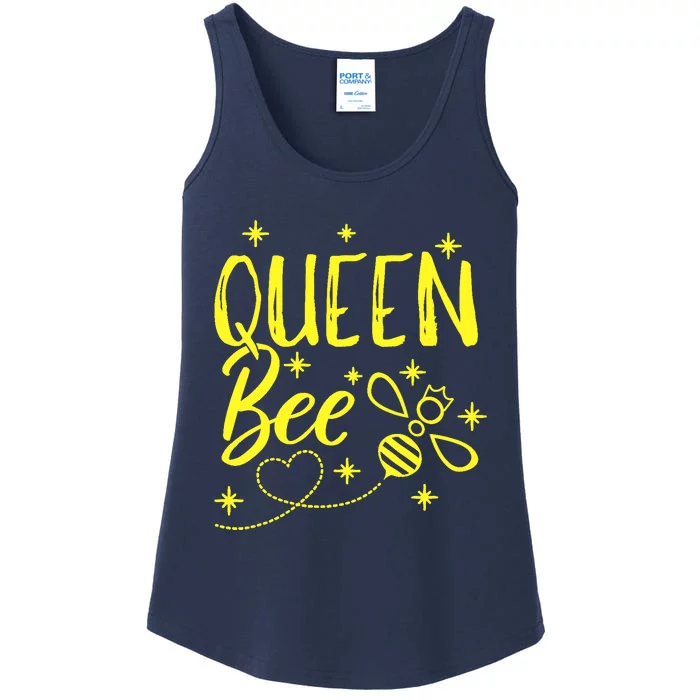 Cute Beekeeper Queen Bee Crown Bee Queen Ladies Essential Tank