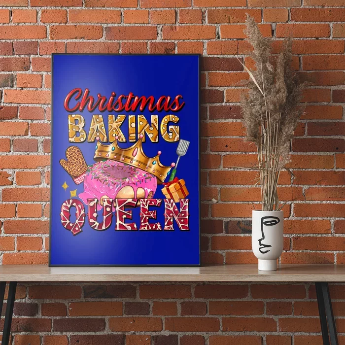 Christmas Baking Queen Donut Lover Xmas Bakers Funny Gift Poster