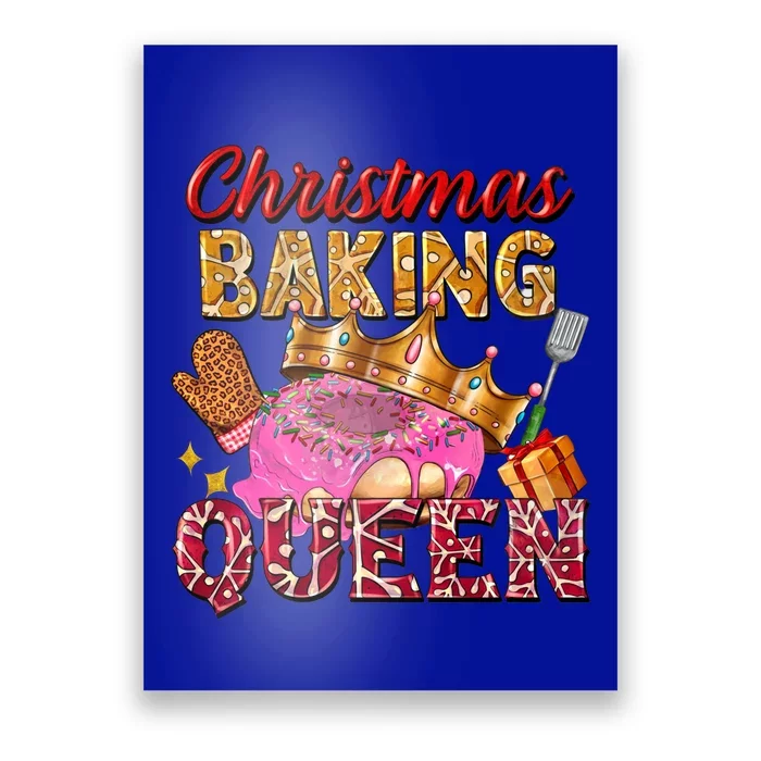 Christmas Baking Queen Donut Lover Xmas Bakers Funny Gift Poster