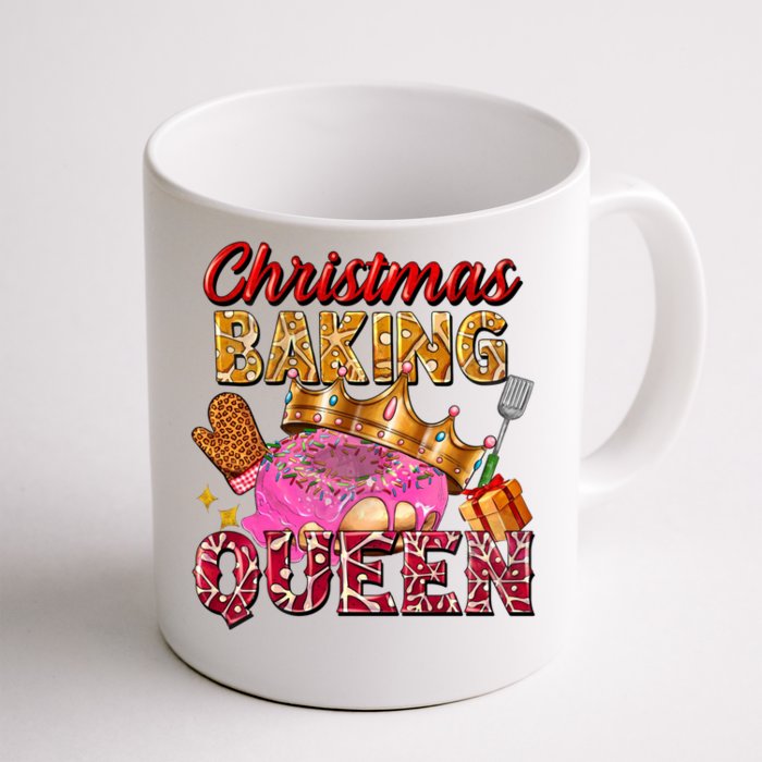 Christmas Baking Queen Donut Lover Xmas Bakers Funny Gift Front & Back Coffee Mug