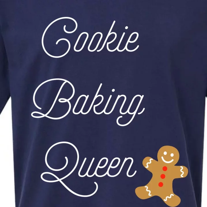 Cookie Baking Queen Christmas Gift Sueded Cloud Jersey T-Shirt