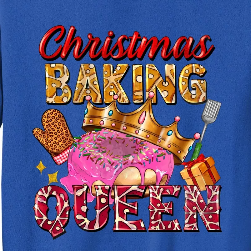 Christmas Baking Queen Donut Lover Xmas Bakers Funny Gift Tall Sweatshirt