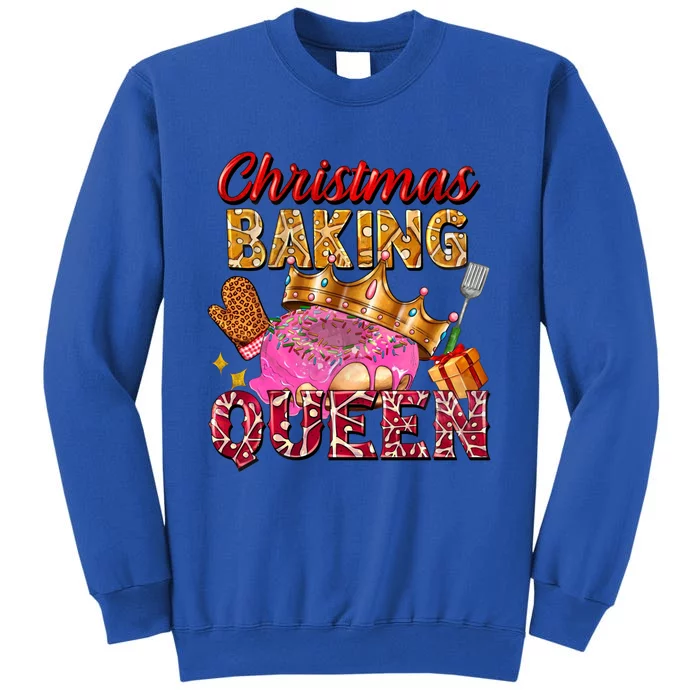 Christmas Baking Queen Donut Lover Xmas Bakers Funny Gift Tall Sweatshirt