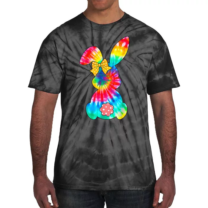 Cute Bunny Rabbit Tie Dye Bow Tie Easter Day Tie-Dye T-Shirt