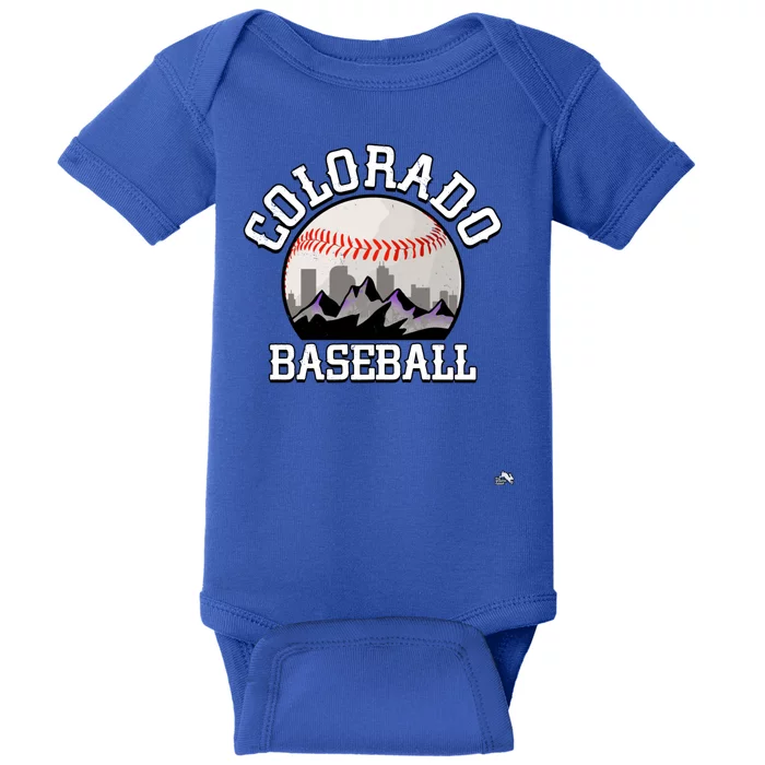 Colorado Baseball Rocky Mountain Team Baby Bodysuit