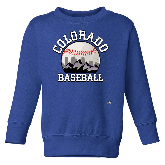 Colorado Baseball Rocky Mountain Team Toddler Sweatshirt