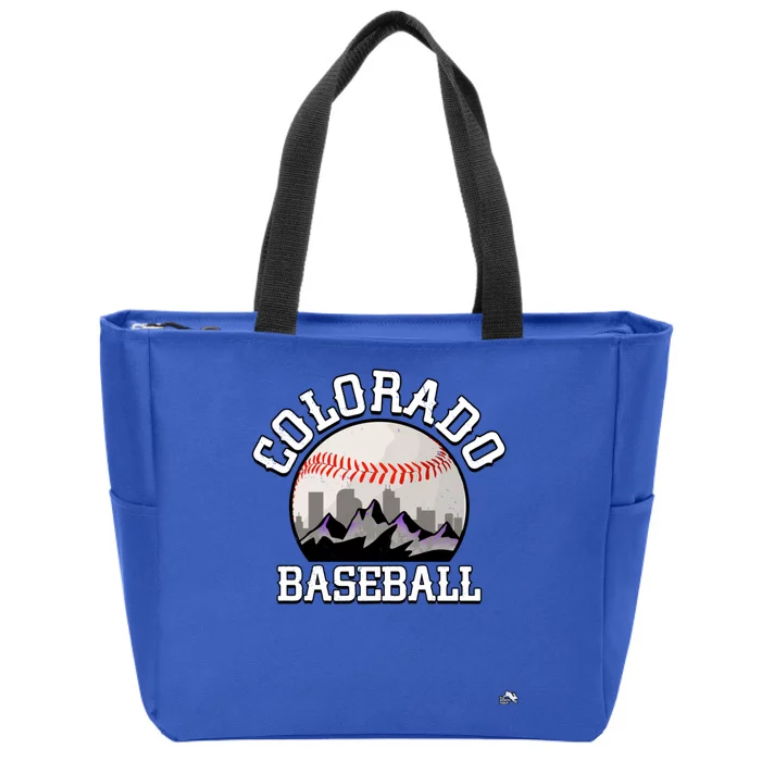 Colorado Baseball Rocky Mountain Team Zip Tote Bag