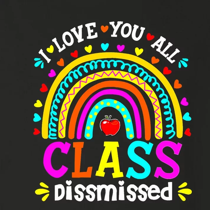 Cute Boho Rainbow Class Dismissed Last Day Of School Teacher Toddler Long Sleeve Shirt