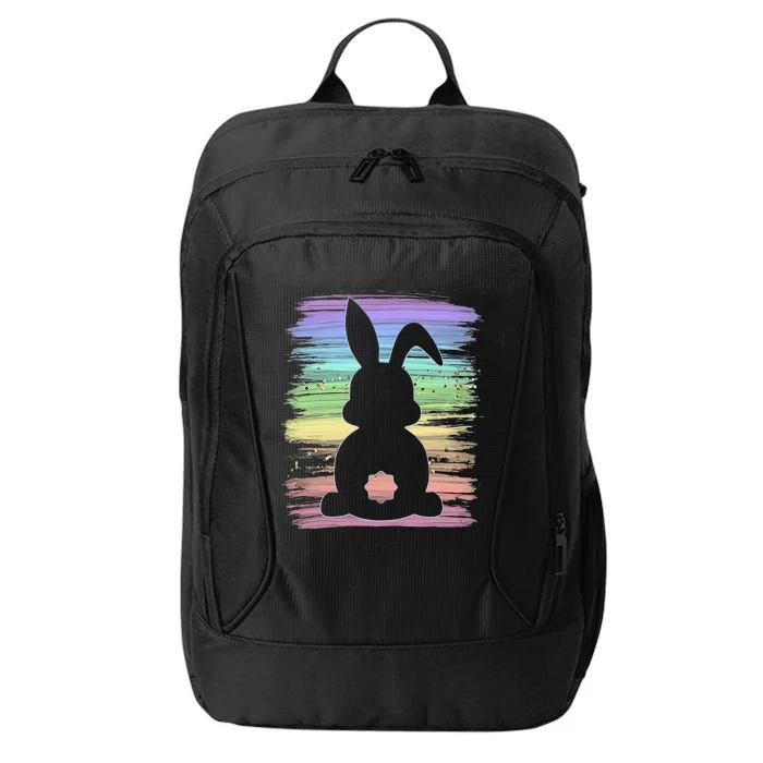 Cute Bunny Rabbit Pastel Happy Easter Day City Backpack