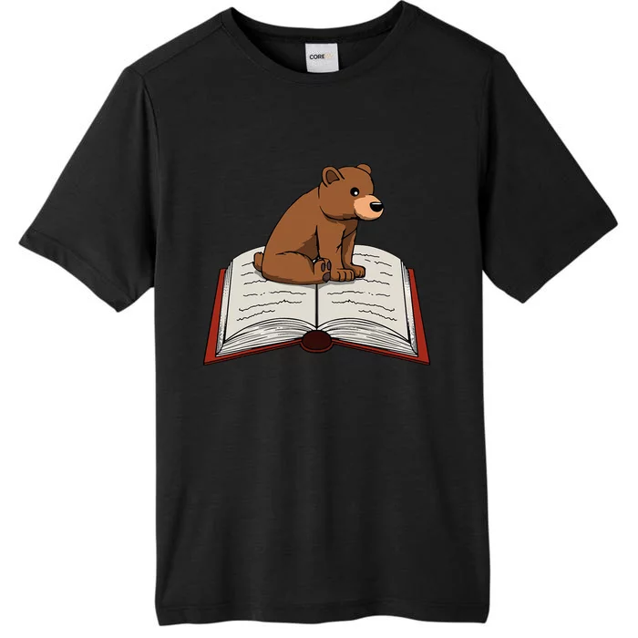 Cute Bear Reading Books Literature Nature ChromaSoft Performance T-Shirt