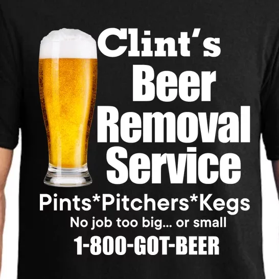 Clints Beer Removal Service Pints Pitchers Kegs Pajama Set