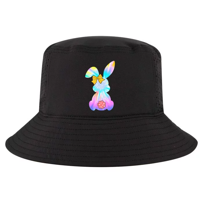 Cute Bunny Rabbit Tie Dye Bow Tie Easter Day Cool Comfort Performance Bucket Hat