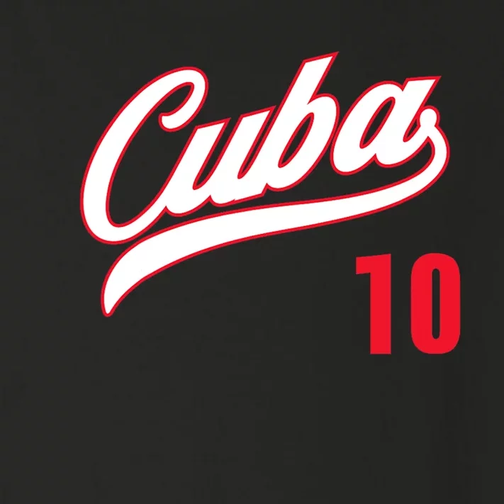 Cuba Baseball Remera Beisbol Cuban Jersey 10 Toddler Long Sleeve Shirt