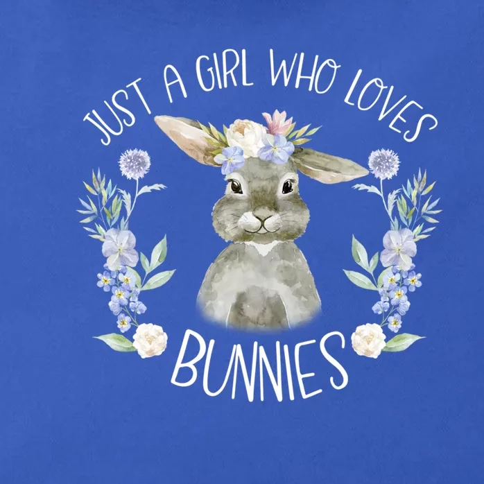 Cool Bunny Rabbit Gift Just A Girl Who Loves Bunnies Gift Zip Tote Bag