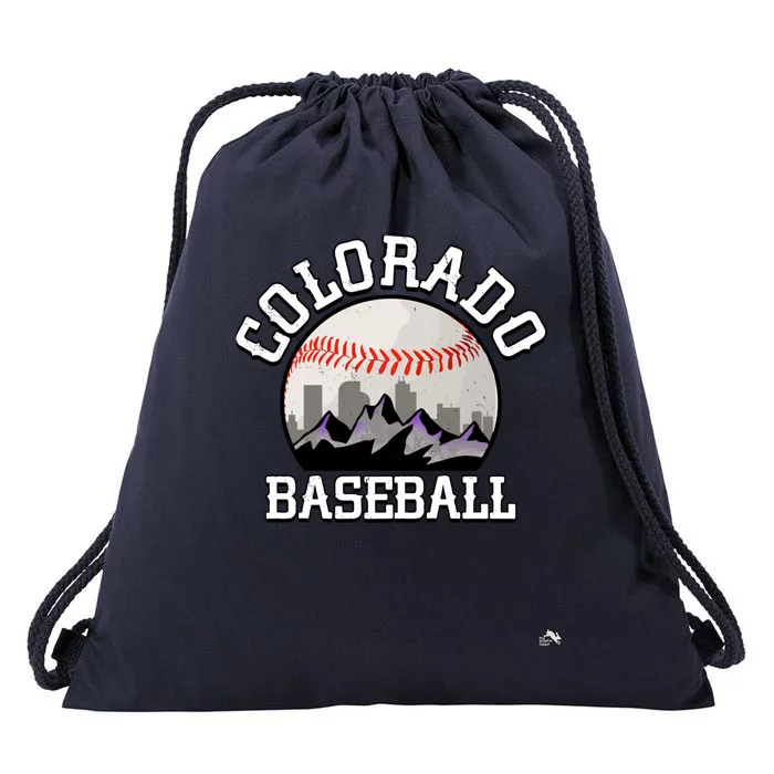 Colorado Baseball Rocky Mountain Team Drawstring Bag