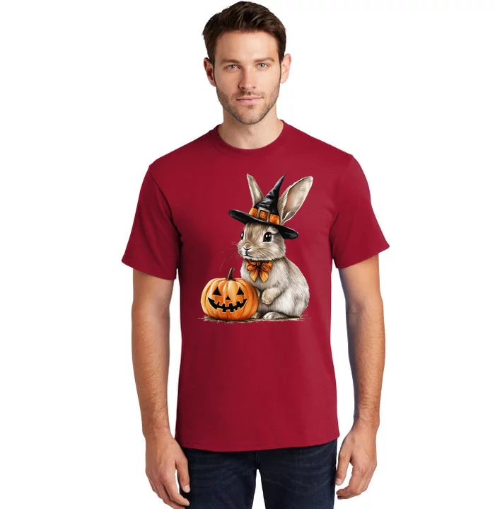 Cute Bunny Rabbit Halloween Pumpkin Costume Spooky Season Tall T-Shirt