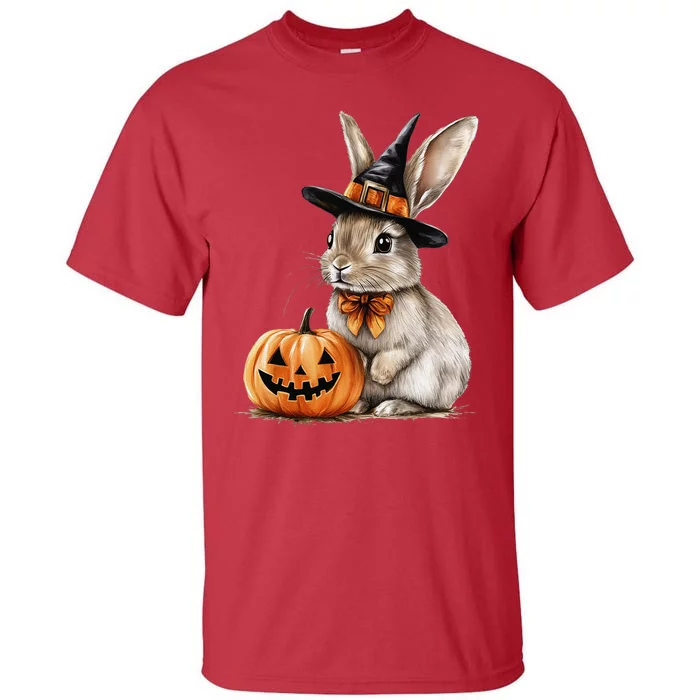 Cute Bunny Rabbit Halloween Pumpkin Costume Spooky Season Tall T-Shirt