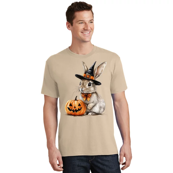 Cute Bunny Rabbit Halloween Pumpkin Costume Spooky Season T-Shirt