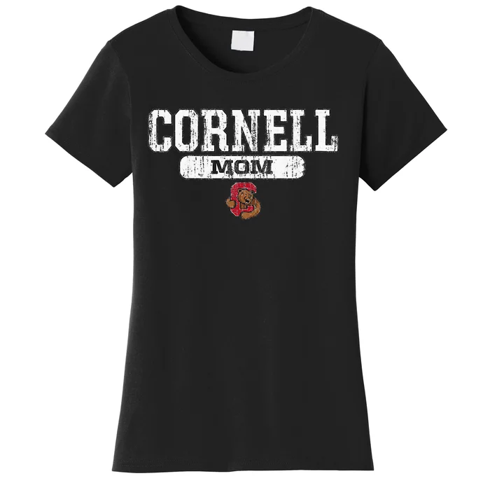 Cornell Big Red Mom Block Pill Icon Women's T-Shirt