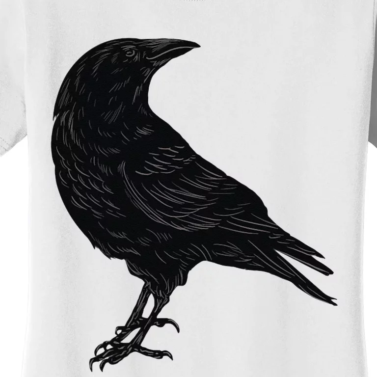 Crow Blackbird Raven Silhouette Bird Women's T-Shirt