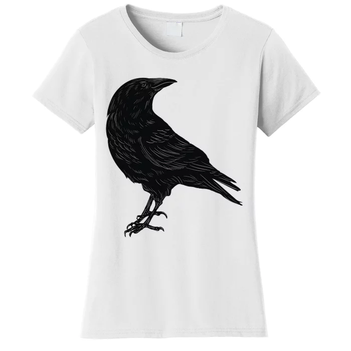 Crow Blackbird Raven Silhouette Bird Women's T-Shirt