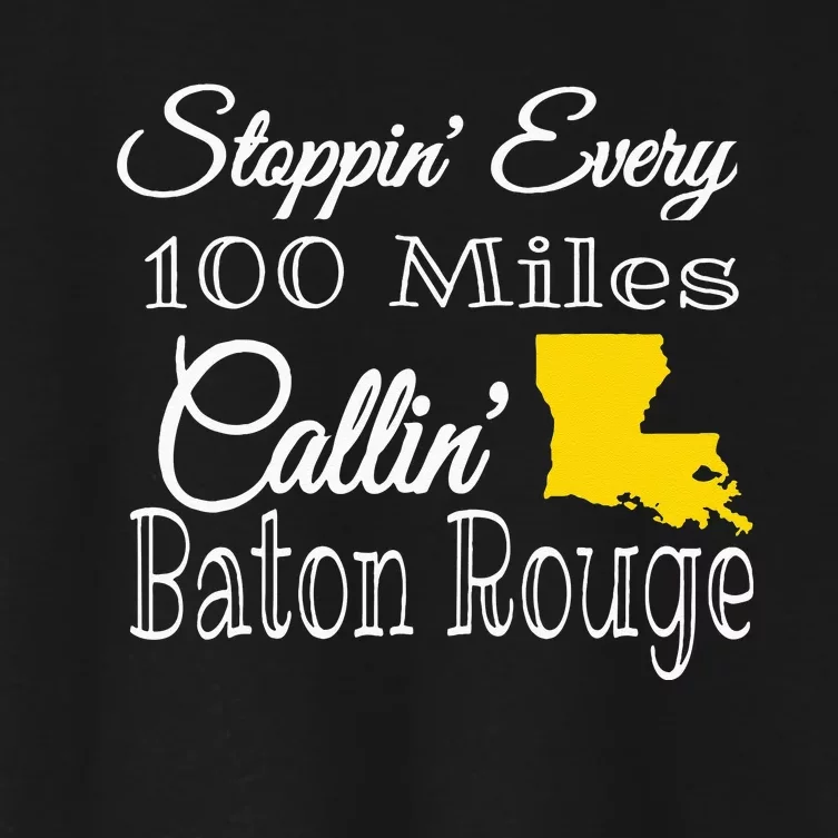 Callin Baton Rouge Music Concert Women's Crop Top Tee