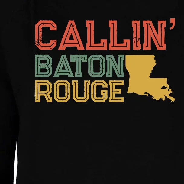 Callin Baton Rouge Womens Funnel Neck Pullover Hood