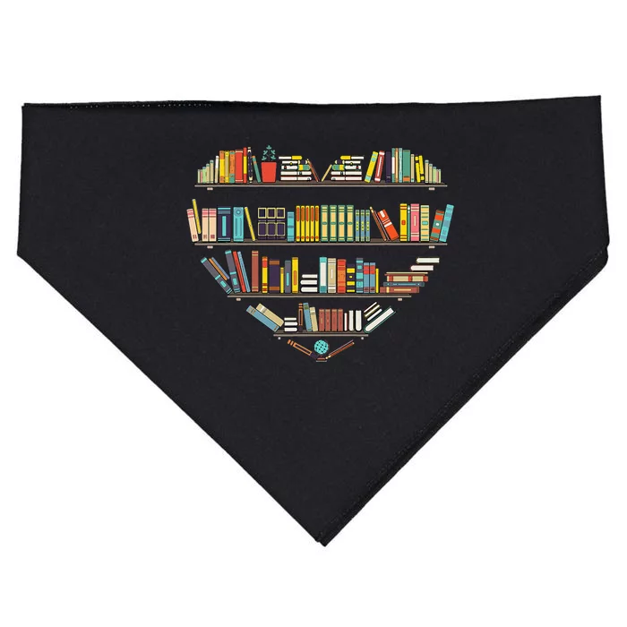 Cool Books Reading Men Women Book Lover Literacy Librarian USA-Made Doggie Bandana