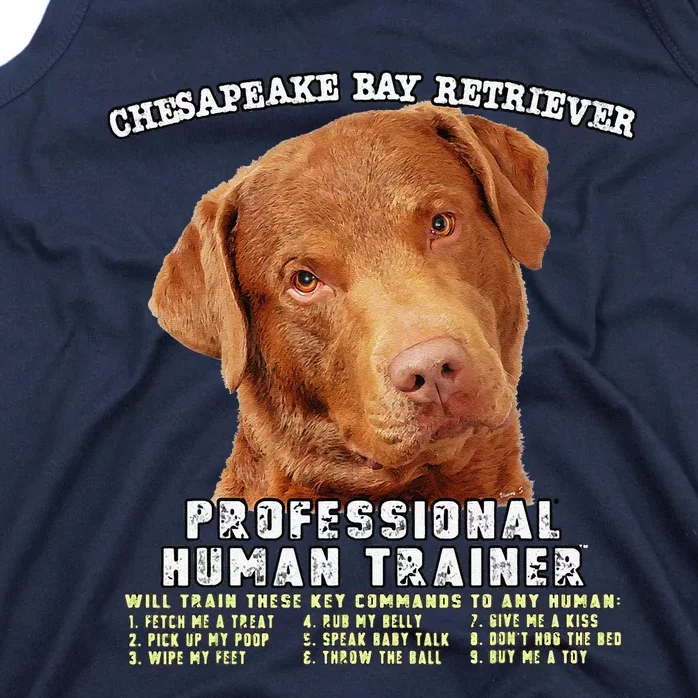 Chesapeake Bay Retriever Professional Human Trainer Cute Dog Tank Top