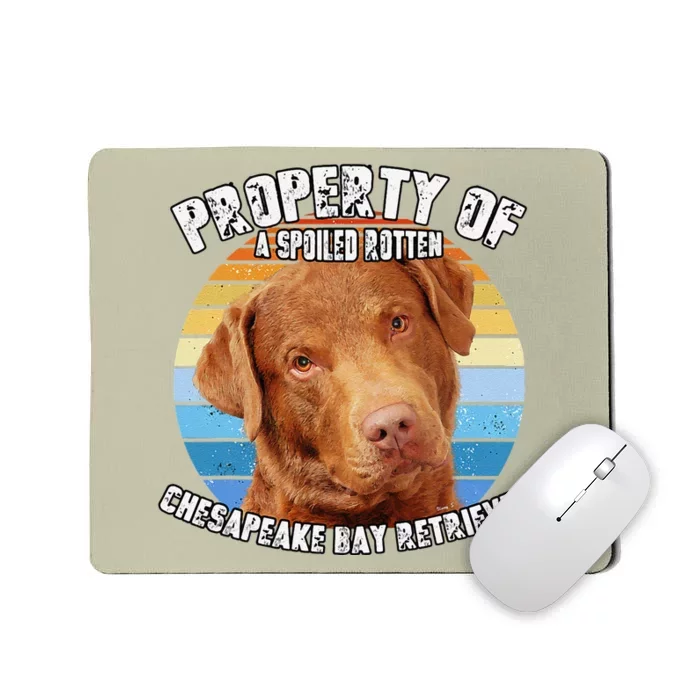 Chesapeake Bay Retriever Property Of Cute Dog Mousepad