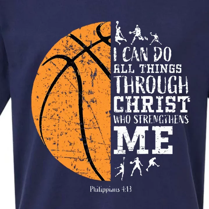 Christian Basketball Religious Gifts Sueded Cloud Jersey T-Shirt