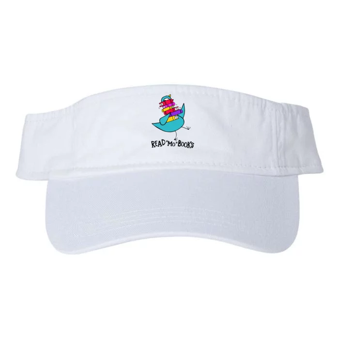 Cute Bird Read More Book Reading Day Reading Lover Book Lover Read Across Americ Valucap Bio-Washed Visor