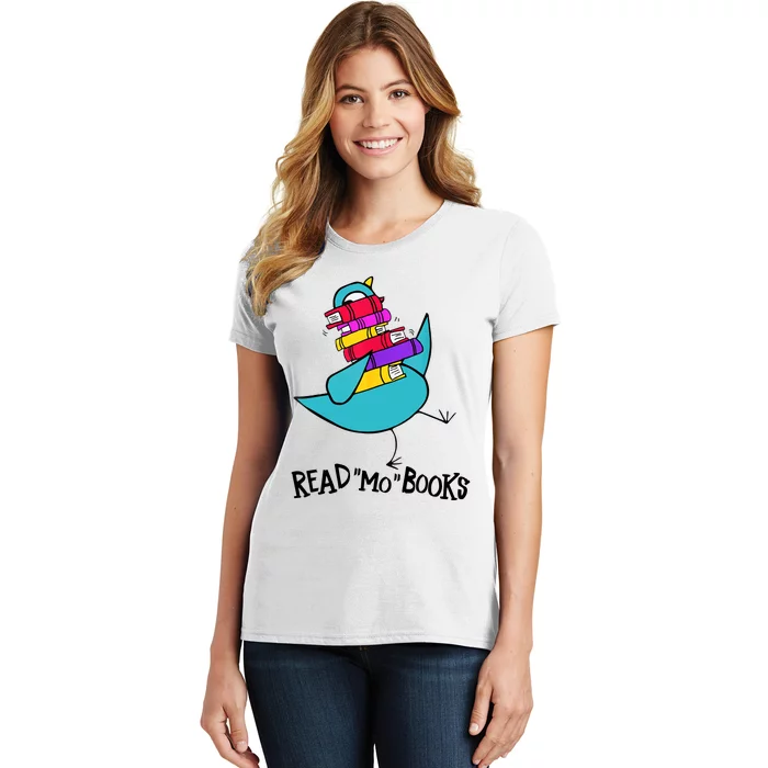 Cute Bird Read More Book Reading Day Reading Lover Book Lover Read Across Americ Women's T-Shirt