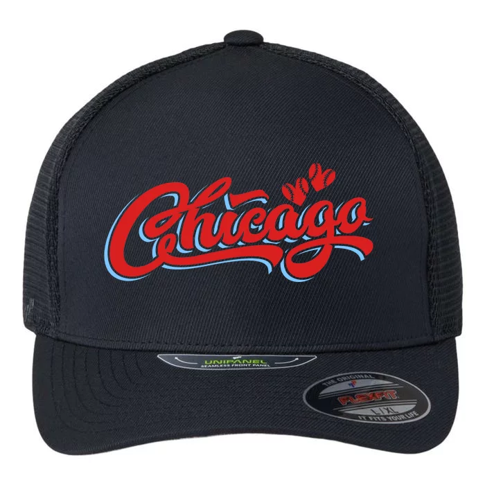 Chicago Baseball Retro Sport Lover Flexfit Unipanel Trucker Cap